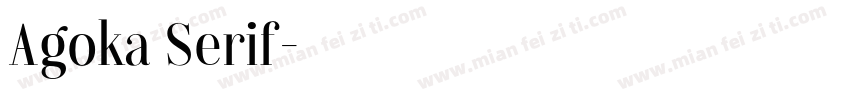 Agoka Serif字体转换